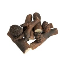 Декоративные элементы для камина (ель, дрова, шишки)