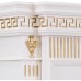 Электрокамин Greece белый с золотом 3D Cassette 400